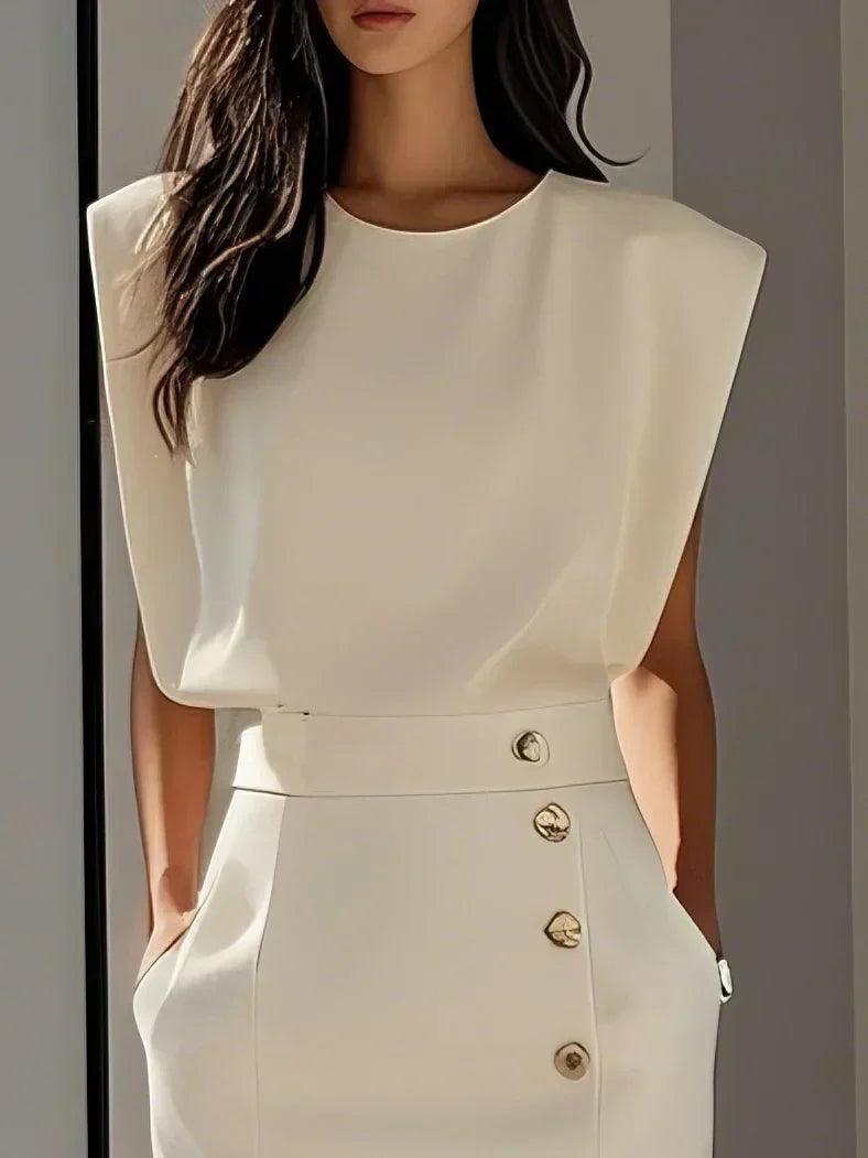 Aspen | Woman’s Effortless Charm Midi  Dress Cocktail Formal Wear