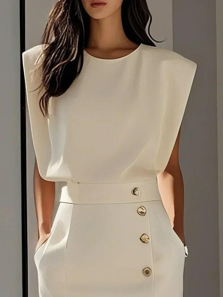 Aspen | Woman’s Effortless Charm Midi  Dress Cocktail Formal Wear
