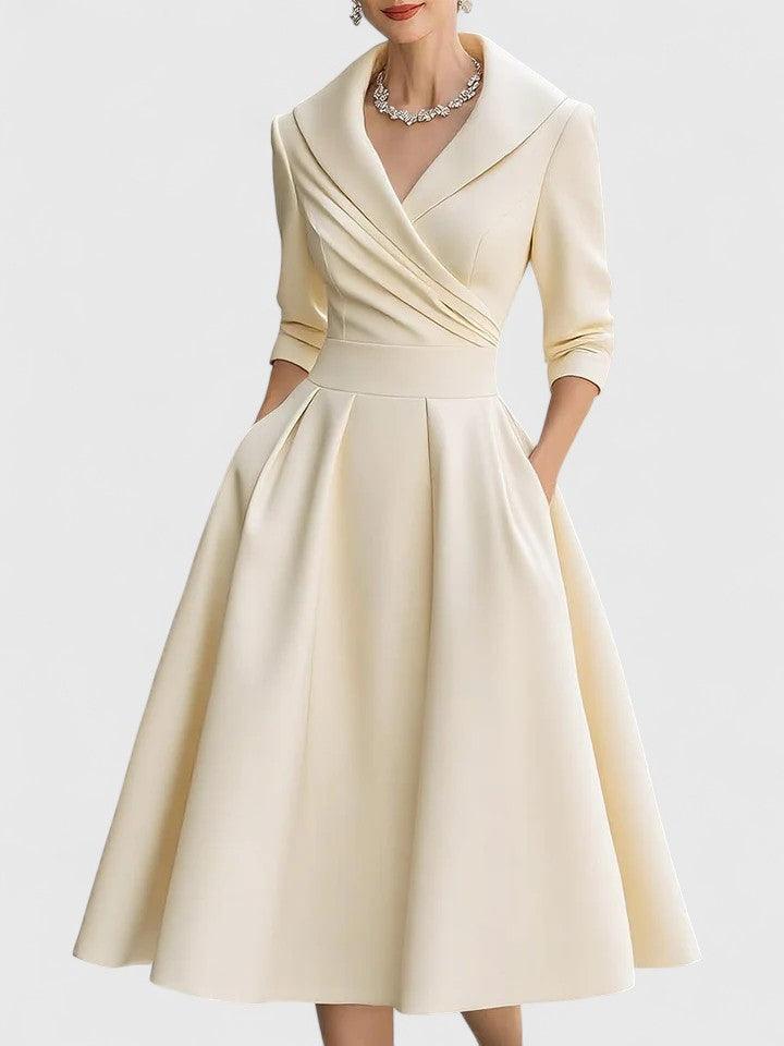 Yan | Woman’s Elegant Midi Dress Wedding Guest