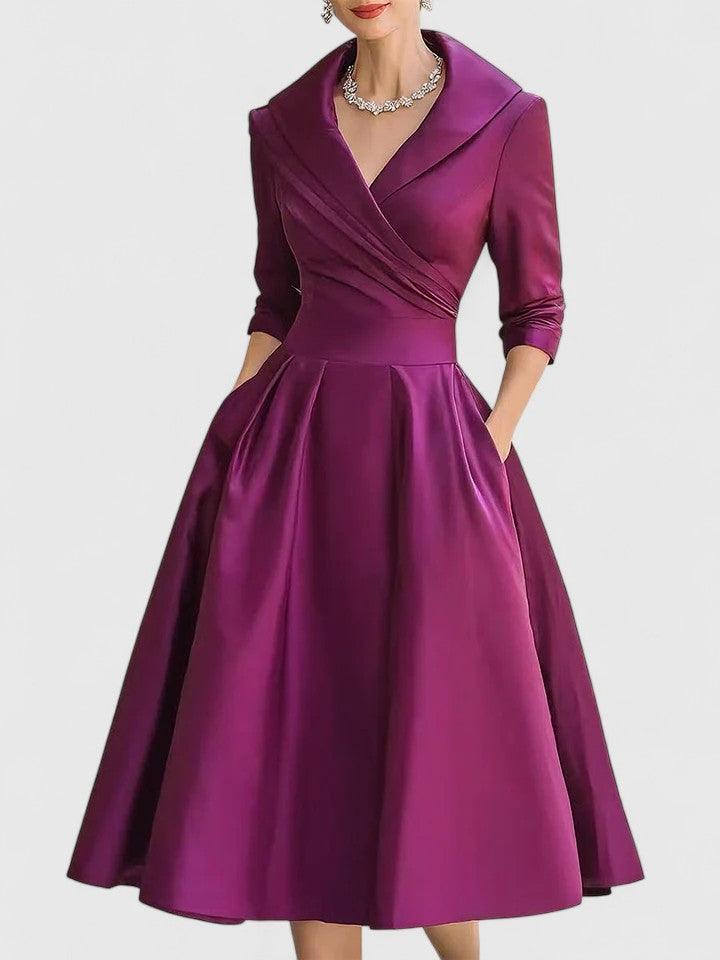 Yan | Woman’s Elegant Midi Dress Wedding Guest