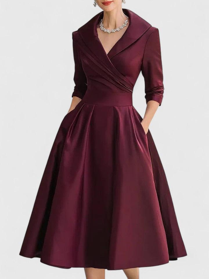 Yan | Woman’s Elegant Midi Dress Wedding Guest