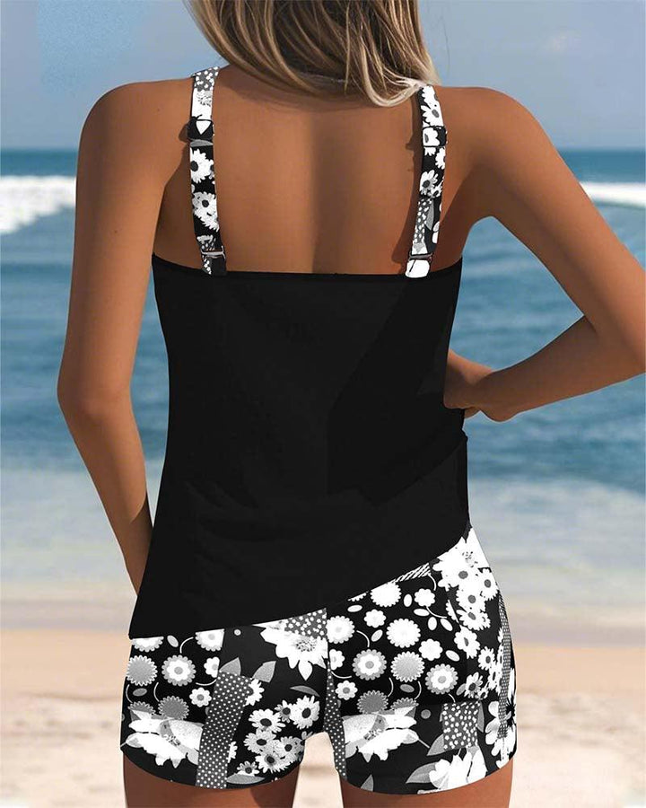 Melanie | Woman’s Two-Piece Swimsuit with Comfortable Fit and Floral Beach Style