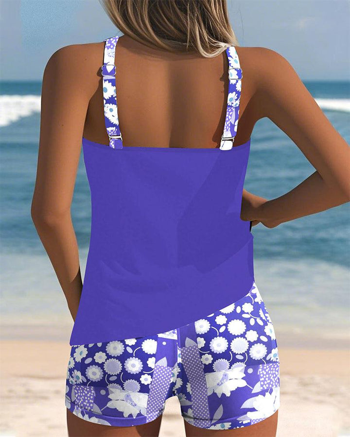 Melanie | Woman’s Two-Piece Swimsuit with Comfortable Fit and Floral Beach Style