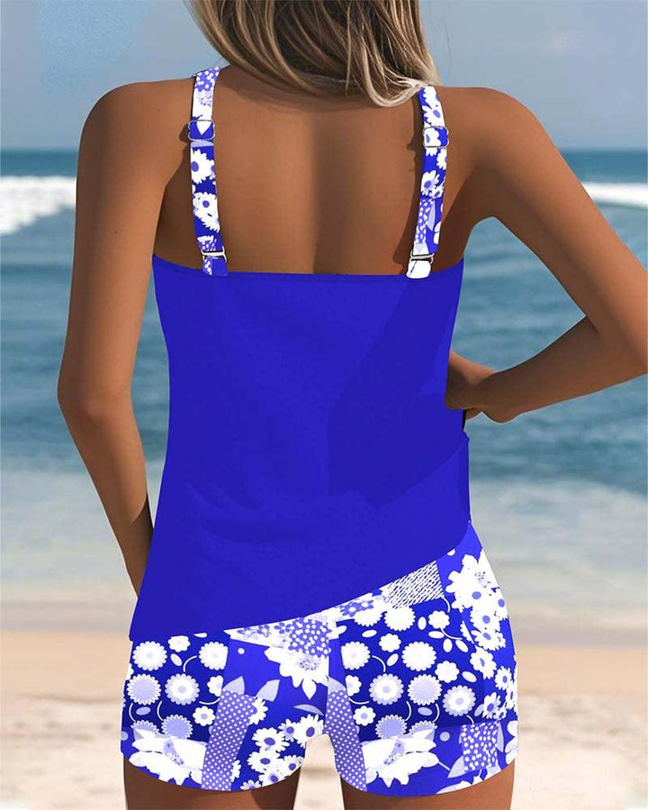 Melanie | Woman’s Two-Piece Swimsuit with Comfortable Fit and Floral Beach Style