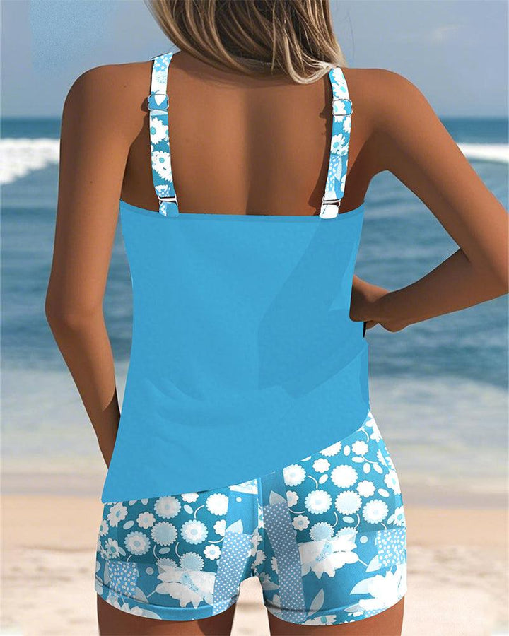 Melanie | Woman’s Two-Piece Swimsuit with Comfortable Fit and Floral Beach Style