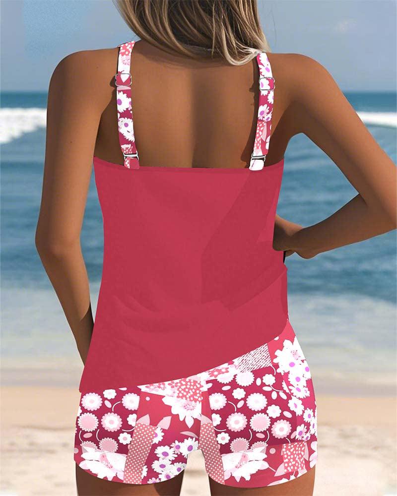 Melanie | Woman’s Two-Piece Swimsuit with Comfortable Fit and Floral Beach Style