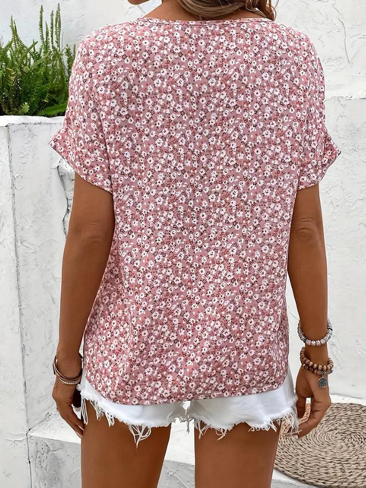 Verna| Woman’s Casual Floral Summer Vacation Top