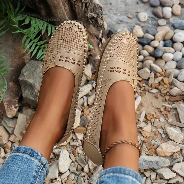 Paulette| Woman’s Stylish Orthopedic Flats arch Support