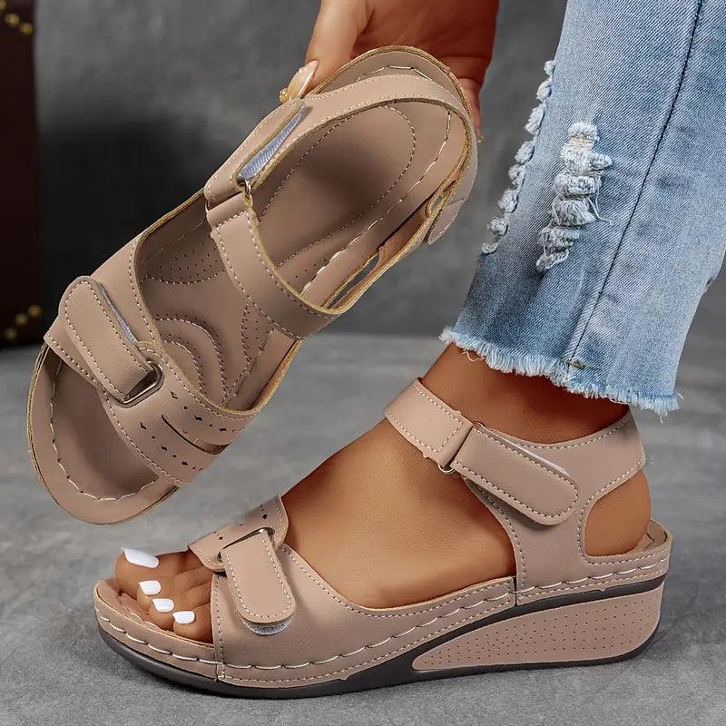 Nina| Woman’s Orthopedic Sandals with Wedge Heel