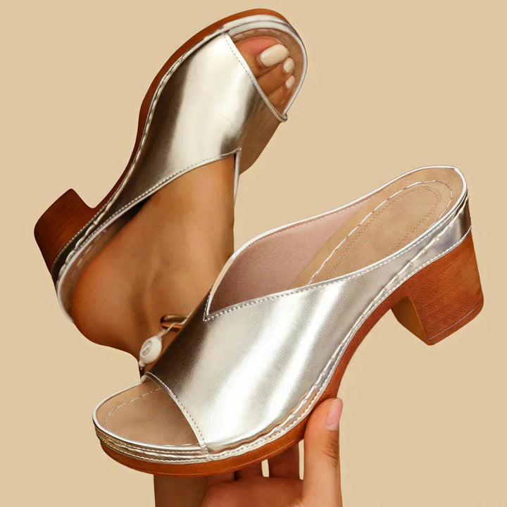Lisa| Woman’s Orthopedic Sandals with Thick Heels