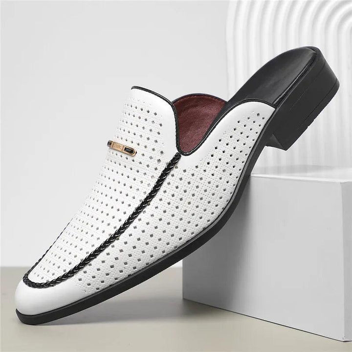 Men’s Capri Pleather Mule Loafer Slides