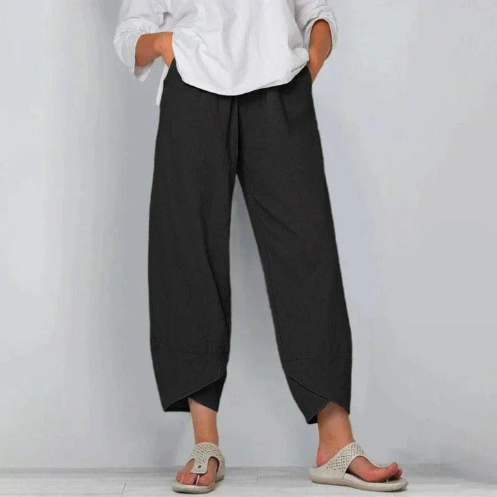 Tarni | Woman’s Chic Summer Linen Cropped Pants