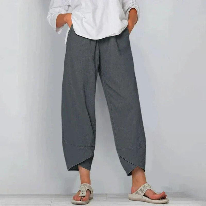 Tarni | Woman’s Chic Summer Linen Cropped Pants
