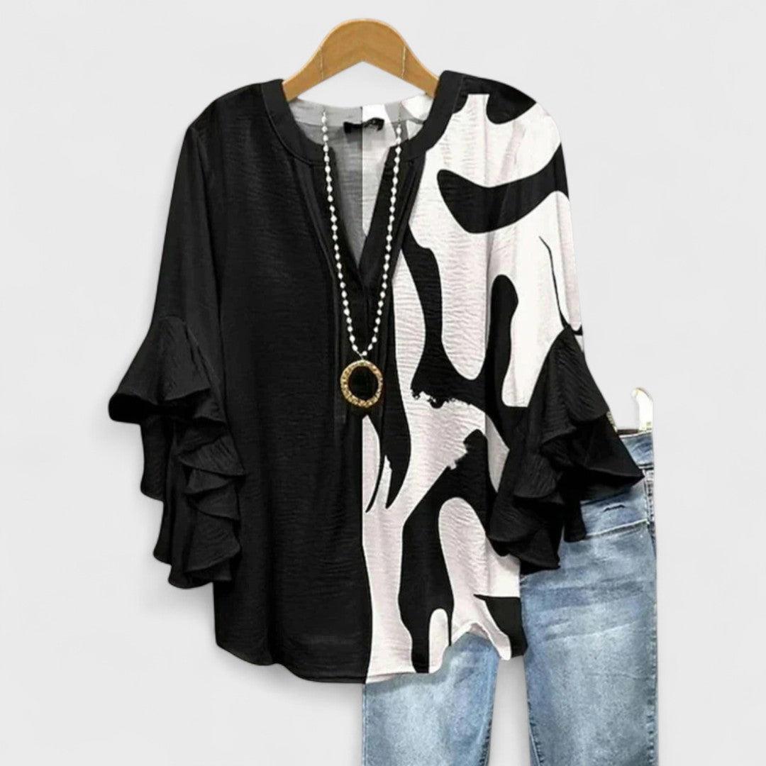 Kay | Woman’s Floral Lightweight Airy Day Blouse