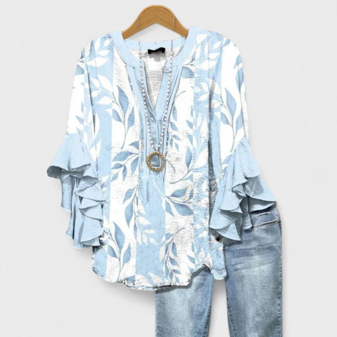 Kay | Woman’s Floral Lightweight Airy Day Blouse
