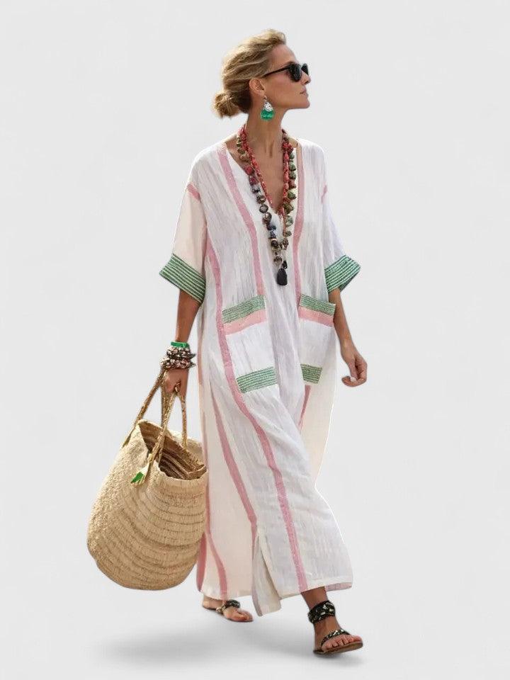 Kyvanna | Woman’s Oversized Boho Kaftan Maxi Dress