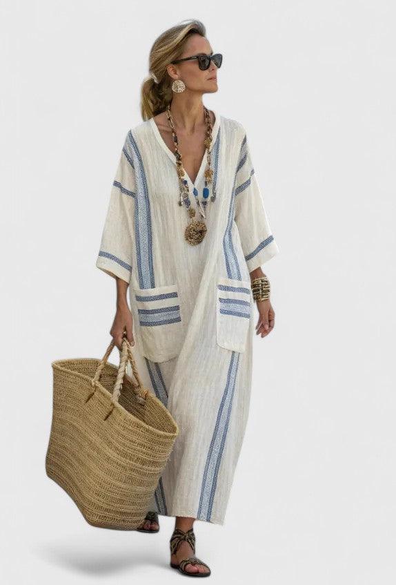 Kyvanna | Woman’s Oversized Boho Kaftan Maxi Dress