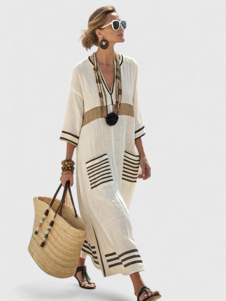 Kyvanna | Woman’s Oversized Boho Kaftan Maxi Dress