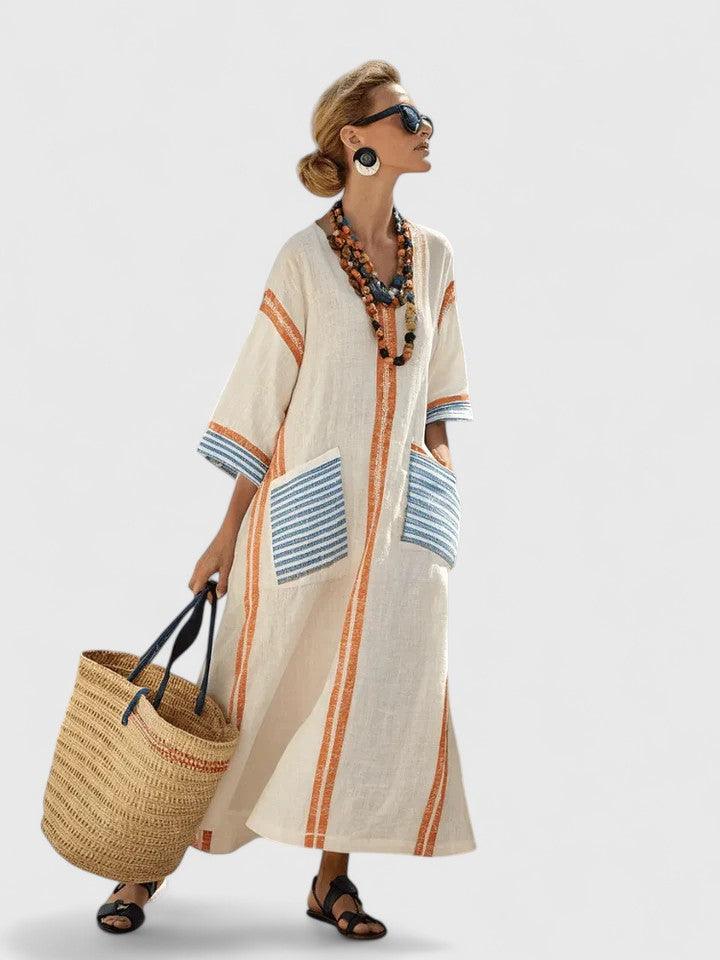 Kyvanna | Woman’s Oversized Boho Kaftan Maxi Dress
