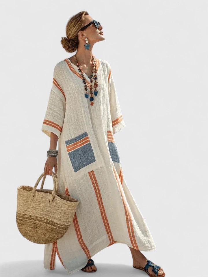 Kyvanna | Woman’s Oversized Boho Kaftan Maxi Dress