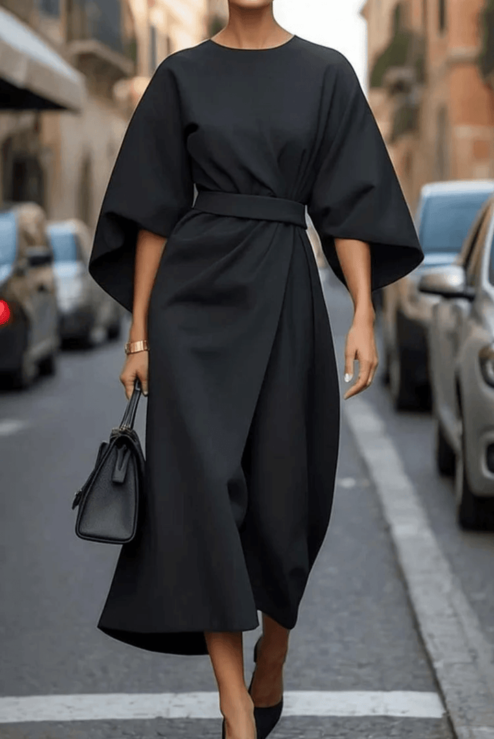 Wendy | Woman’s Elegant Lantern Sleeve Cocktail Dress