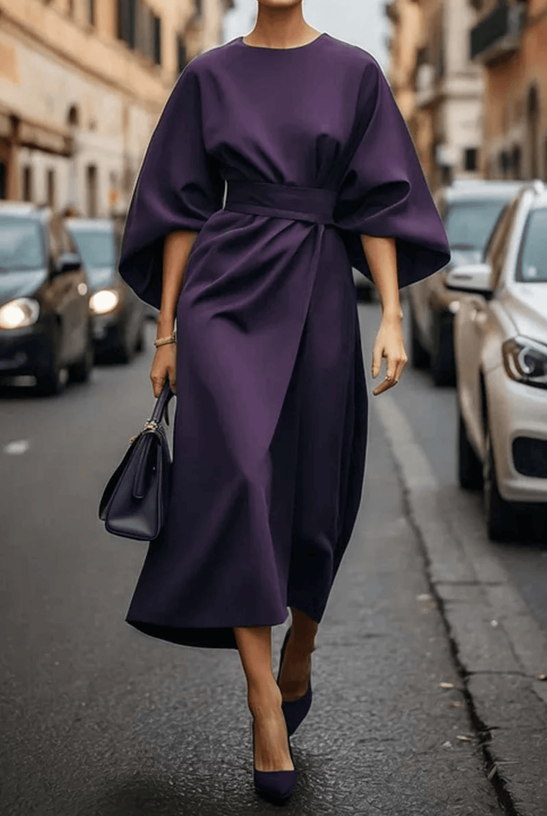 Wendy | Woman’s Elegant Lantern Sleeve Cocktail Dress