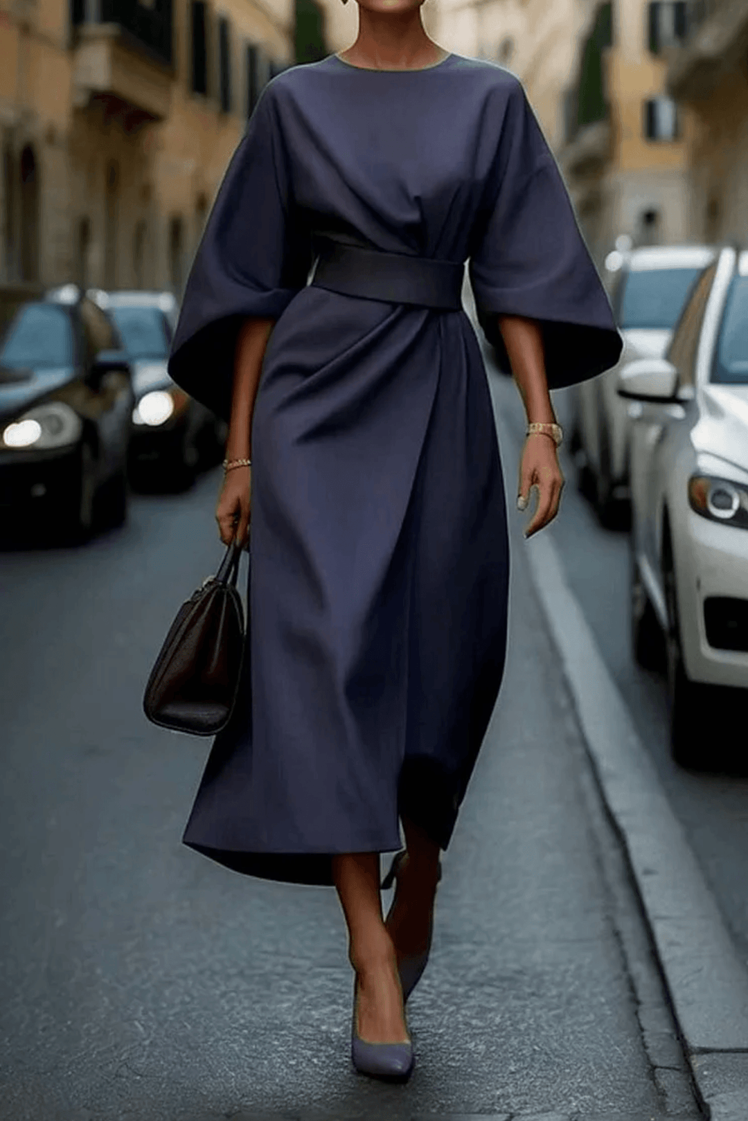 Wendy | Woman’s Elegant Lantern Sleeve Cocktail Dress