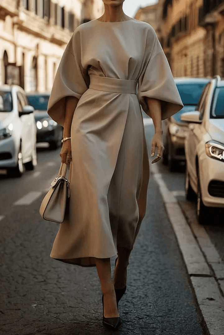 Wendy | Woman’s Elegant Lantern Sleeve Cocktail Dress
