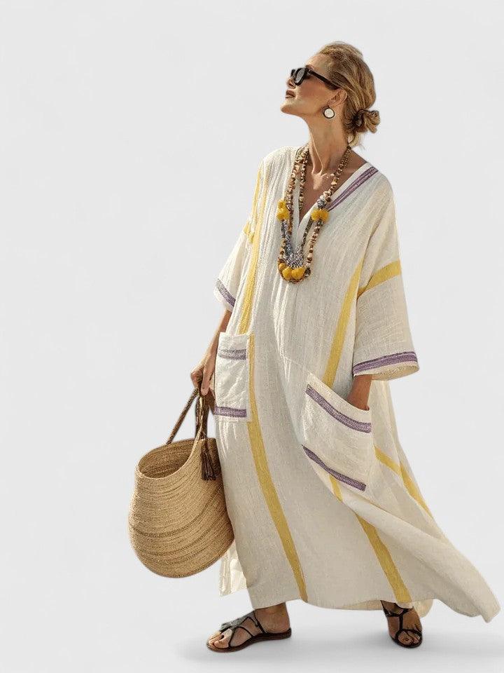 Kyvanna | Woman’s Oversized Boho Kaftan Maxi Dress