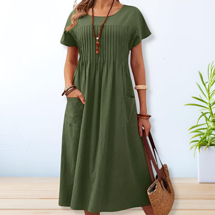 Jacqueline | Woman’s Casual Vacation Maxi Dress with Pockets