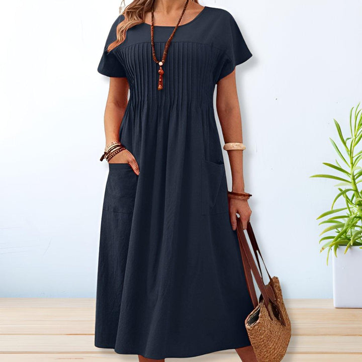 Jacqueline | Woman’s Casual Vacation Maxi Dress with Pockets