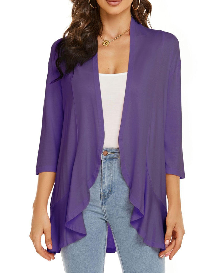 Bella | Women's Open Front Draped Cardigan