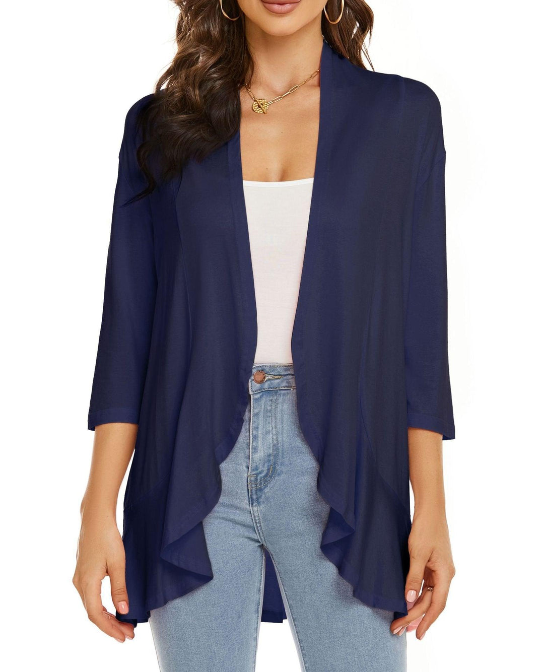 Bella | Women's Open Front Draped Cardigan