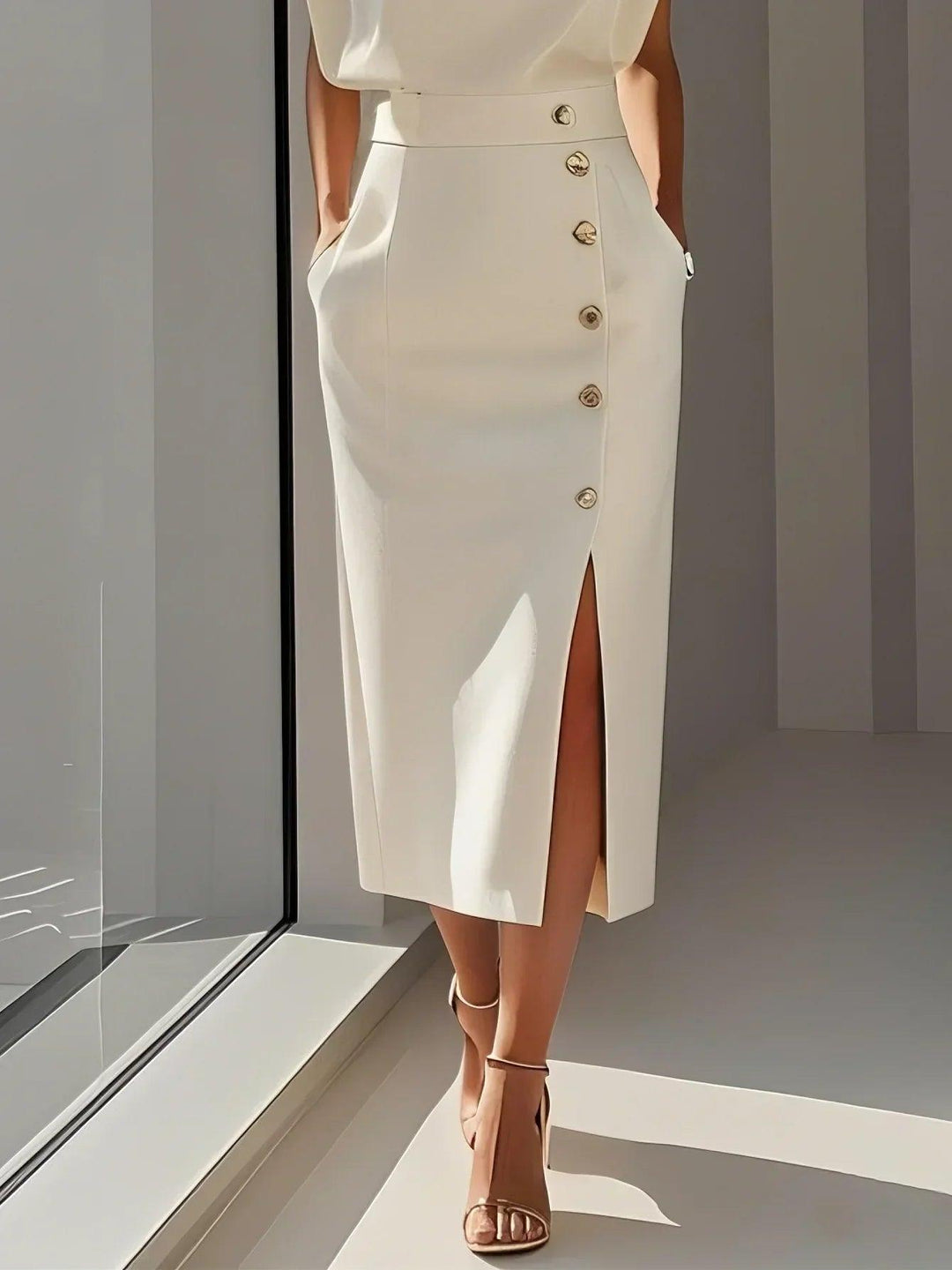 Aspen | Woman’s Effortless Charm Midi  Dress Cocktail Formal Wear