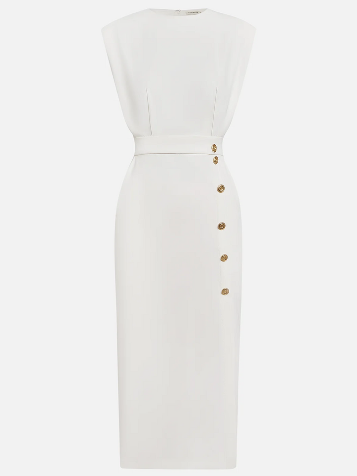 Aspen | Woman’s Effortless Charm Midi  Dress Cocktail Formal Wear