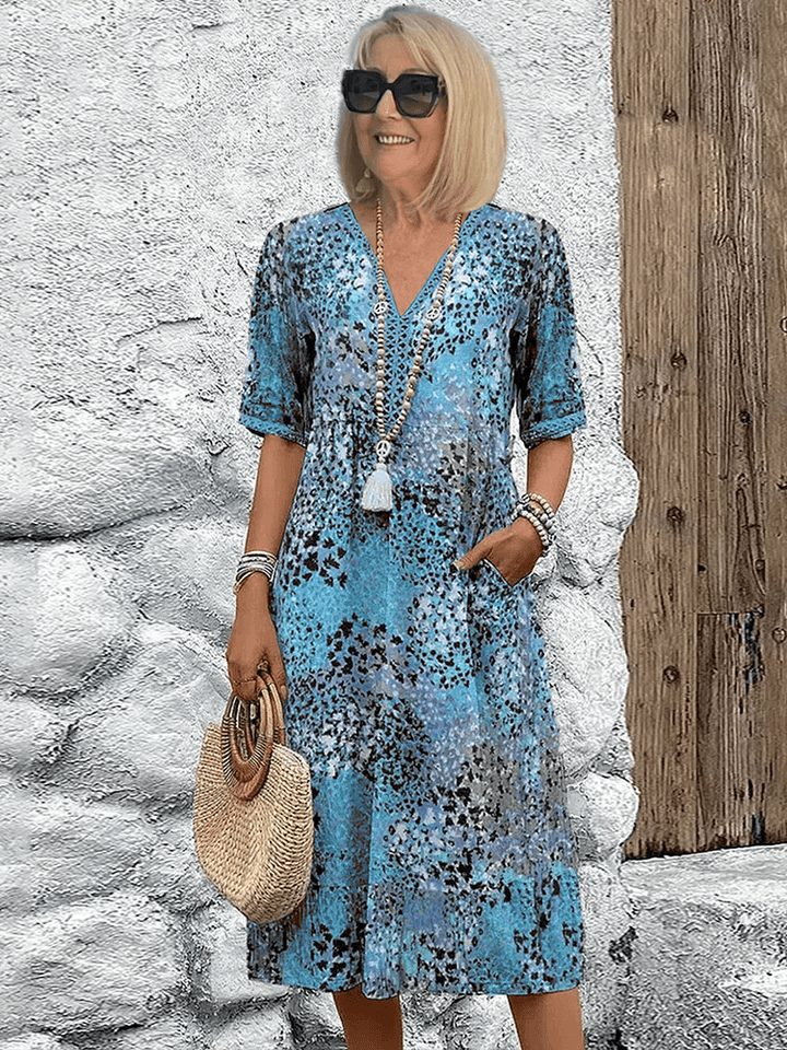 Tanya | Colorful Midi Dress for Woman
