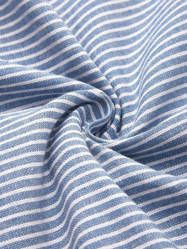 Kay| Woman’s Striped Midi Dress With Buttons Casual Wear