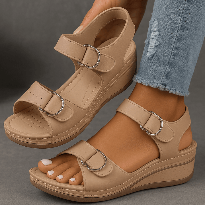 Nina| Woman’s Orthopedic Sandals with Wedge Heel
