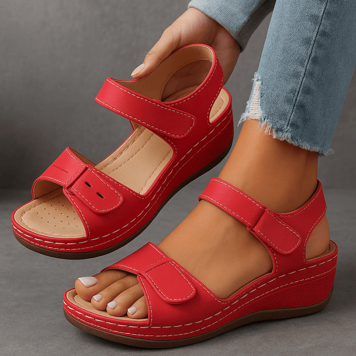 Nina| Woman’s Orthopedic Sandals with Wedge Heel