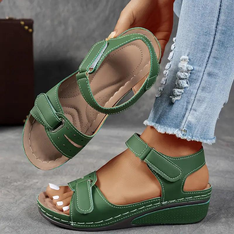 Nina| Woman’s Orthopedic Sandals with Wedge Heel