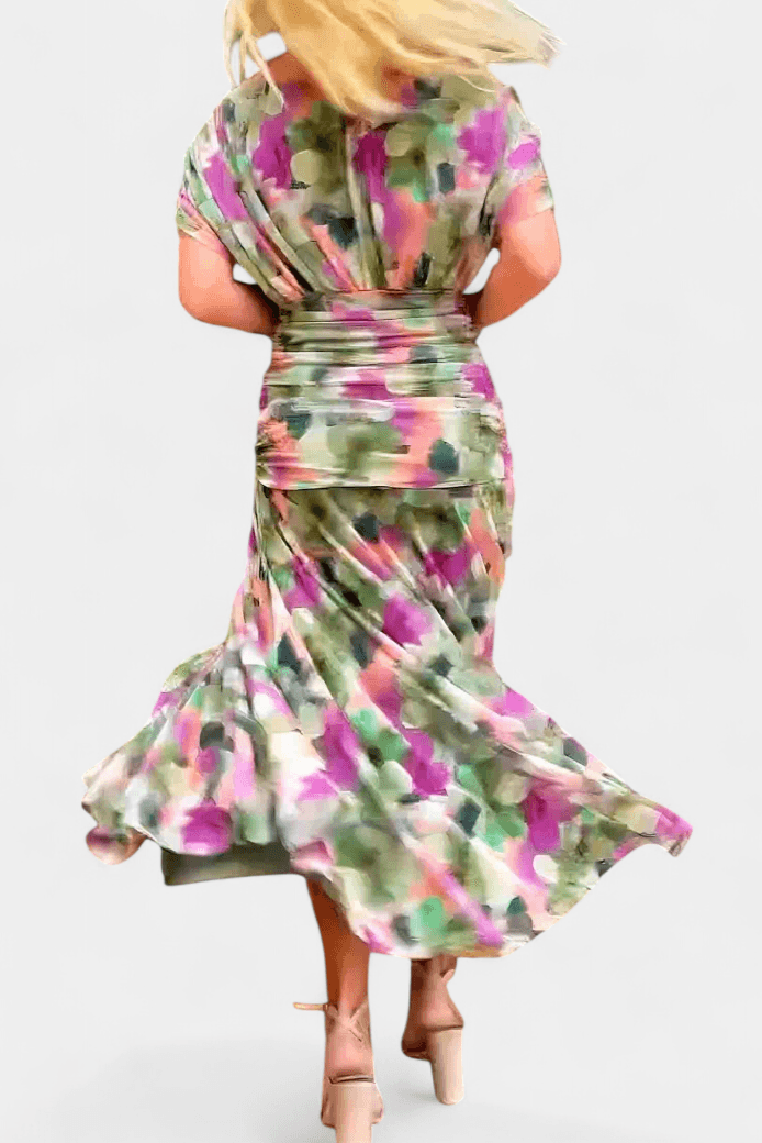 Eryzziah | Woman’s Elegant Off Shoulder Ruched Maxi Dress Wedding Guest Dress