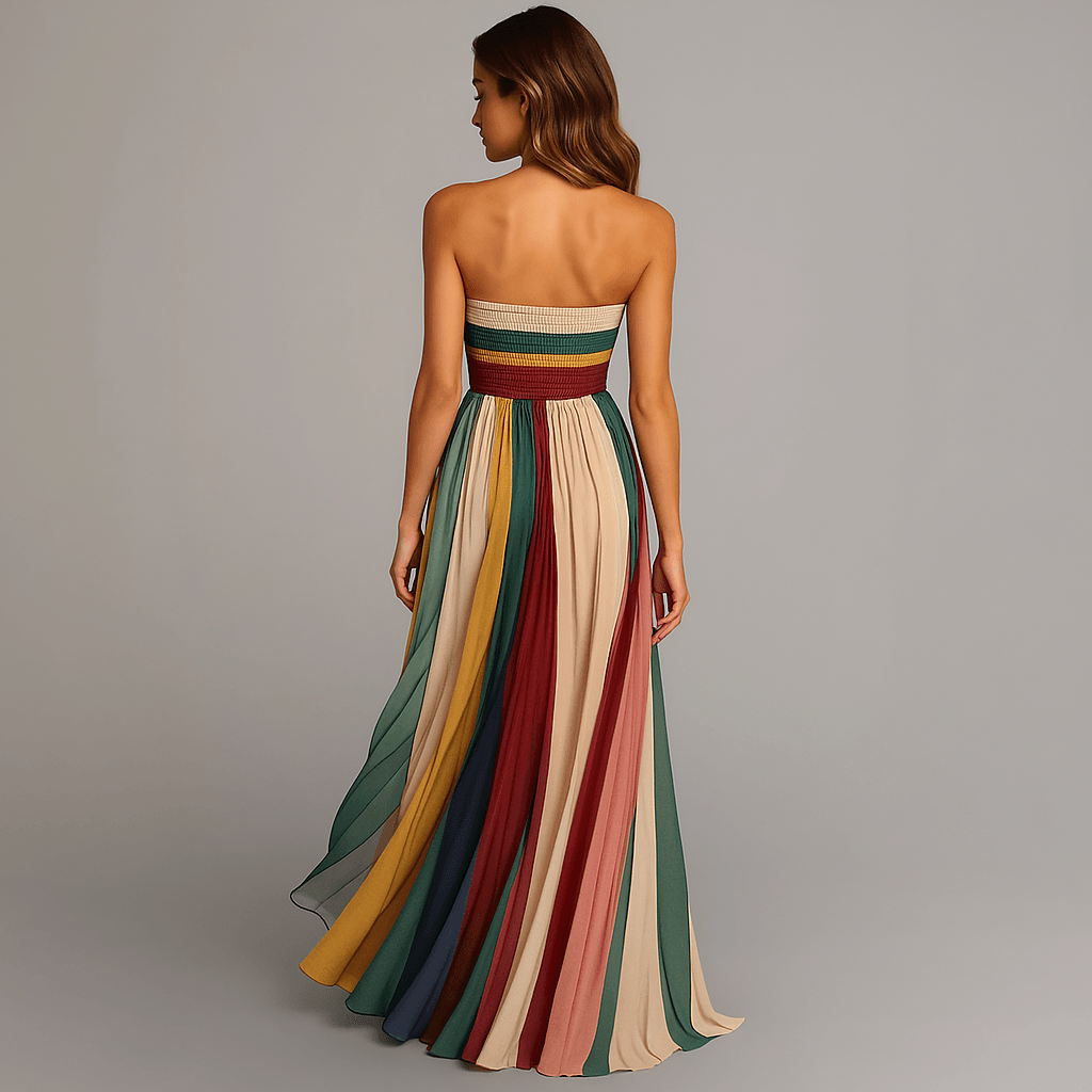 Judith | Woman’s Pleated Maxi Cocktail Evening Dress