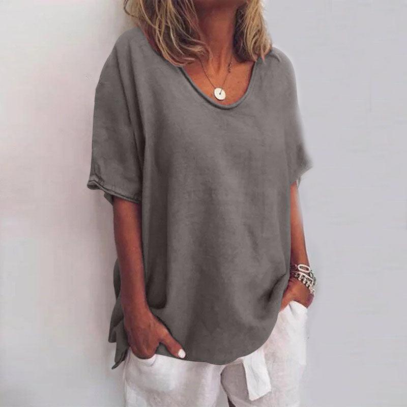 Kathleen | Woman’s Comfortable Loose Blouse Everyday Summer Wear