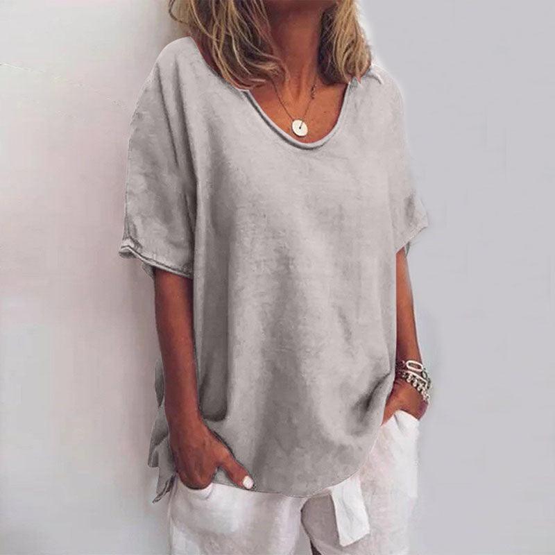 Kathleen | Woman’s Comfortable Loose Blouse Everyday Summer Wear