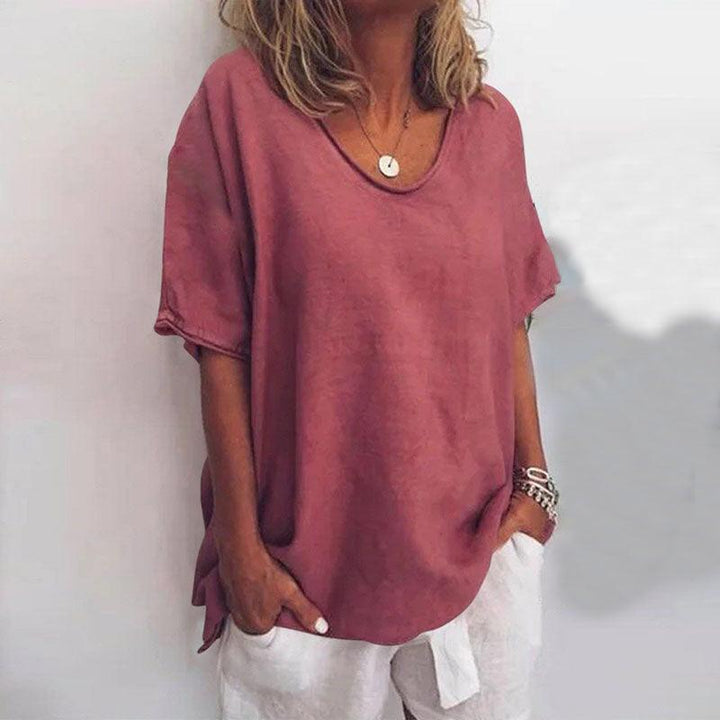 Kathleen | Woman’s Comfortable Loose Blouse Everyday Summer Wear