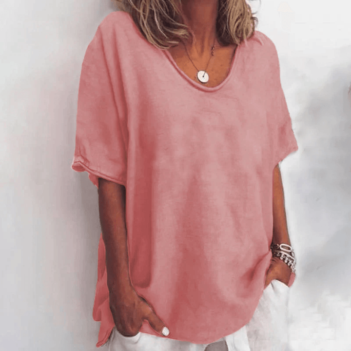 Kathleen | Woman’s Comfortable Loose Blouse Everyday Summer Wear