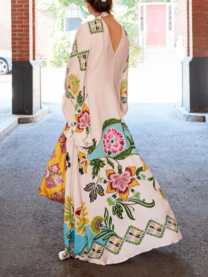Noelle | Women's Long Sleeve Floral Maxi Dress