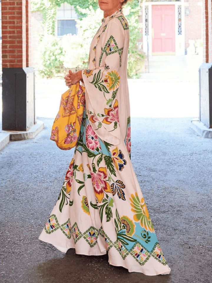 Noelle | Women's Long Sleeve Floral Maxi Dress