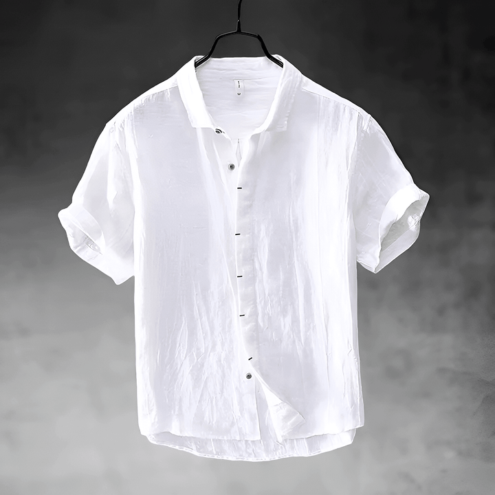 Pacific Men's Linen Short Sleeve Shirt Vacation and Casual Wear