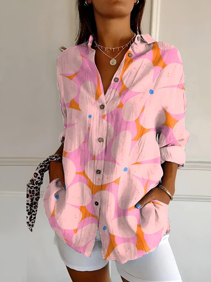 Avril | Woman’s Chic Blouse with Whimsical Prints Summer Wear